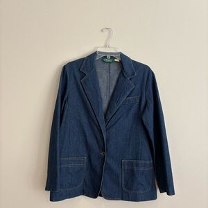 RSC Vintage Blue Denim Blazer Jacket
